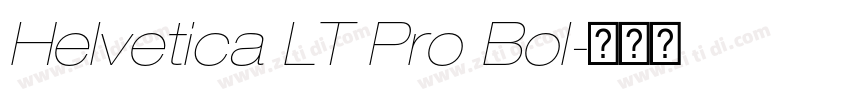 Helvetica LT Pro Bol字体转换